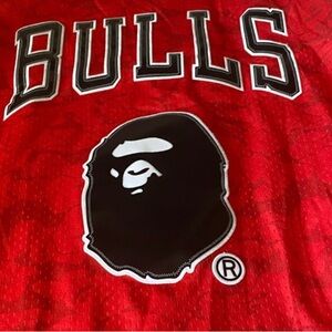 Bulls x A Bathing Ape Red size XL Basketball Jersey